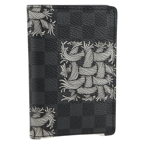 LOUIS VUITTON Damier Graphite Organizer De Poch Card Case N61213 LV Auth 131836M - Picture 1 of 16